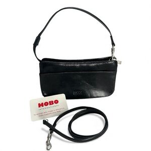 HOBO Elegant Black Leather Crossbody Bag